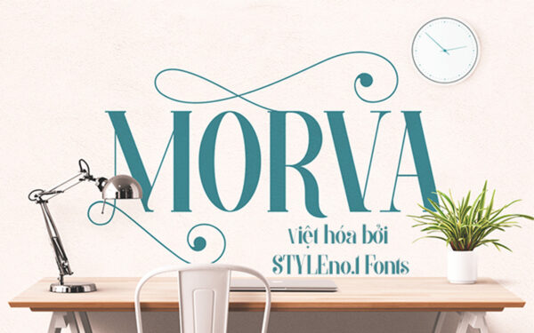 Font chữ hiện đại và mềm mại SVN-MORVA