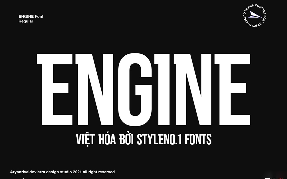 Font chữ cứng, thể thao, gym SVN-Engine 1 Font chữ cứng, thể thao, gym SVN-Engine