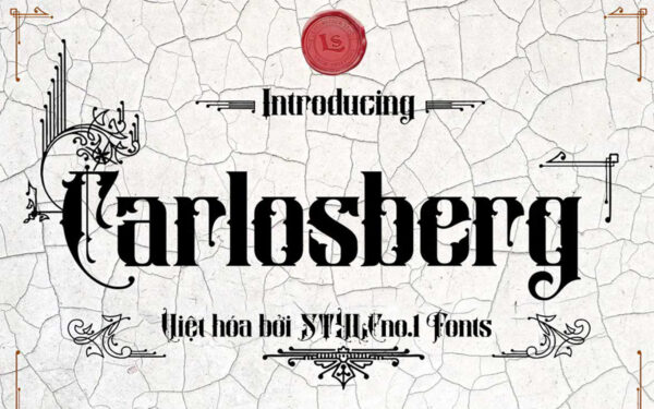 Font chữ cổ điển sang trọng SVN-Carlosberg