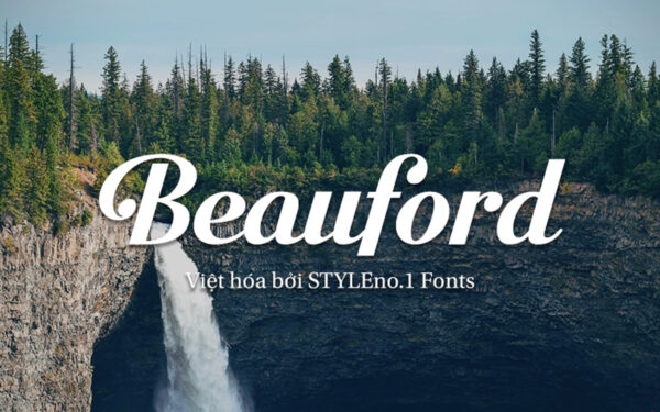Font chữ vui vẻ, dễ thương, hoạt hình cho lĩnh vực trẻ em, đồ ăn, fodd, cute SVN Beauford Việt Hoá