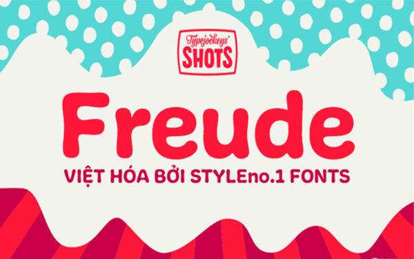 Font chữ vui vẻ, dễ thương, hoạt hình cho lĩnh vực trẻ em, đồ ăn, fodd, cute SVN-Freude