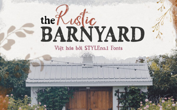 Tải Font Chữ Vui Vẻ, Dễ Thương SVN Barnyard Việt Hóa