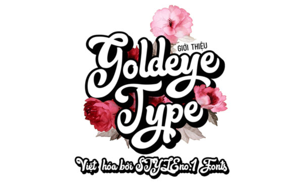 Font chữ vui vẻ, dễ thương, hoạt hình cho lĩnh vực trẻ em, đồ ăn, fodd, cute SVN-Goldeye Type