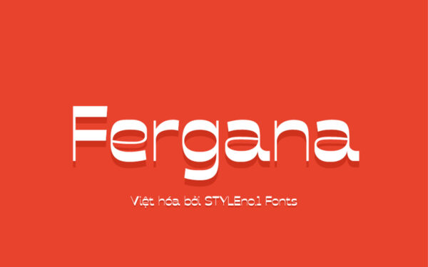 Font chữ vui vẻ, dễ thương, hoạt hình cho lĩnh vực trẻ em, đồ ăn, fodd, cute SVN-Fergana-Regular