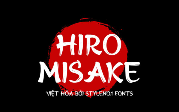 Font chữ brush Tokyo SVN-Hiro Misake