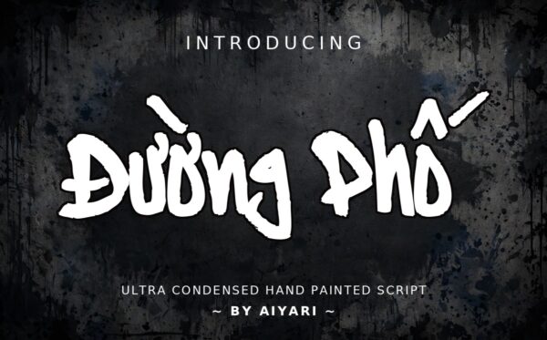 Font TH Typographic Onedalism Việt Hóa – Graffiti Đường Phố