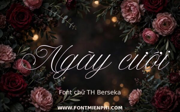 Font TH Berseka Việt Hóa – chữ script Ngày cưới