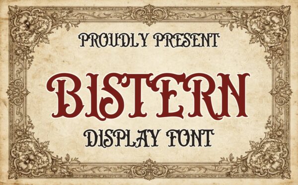 Font TH Bistern Việt Hóa – chữ vintage cổ điển 