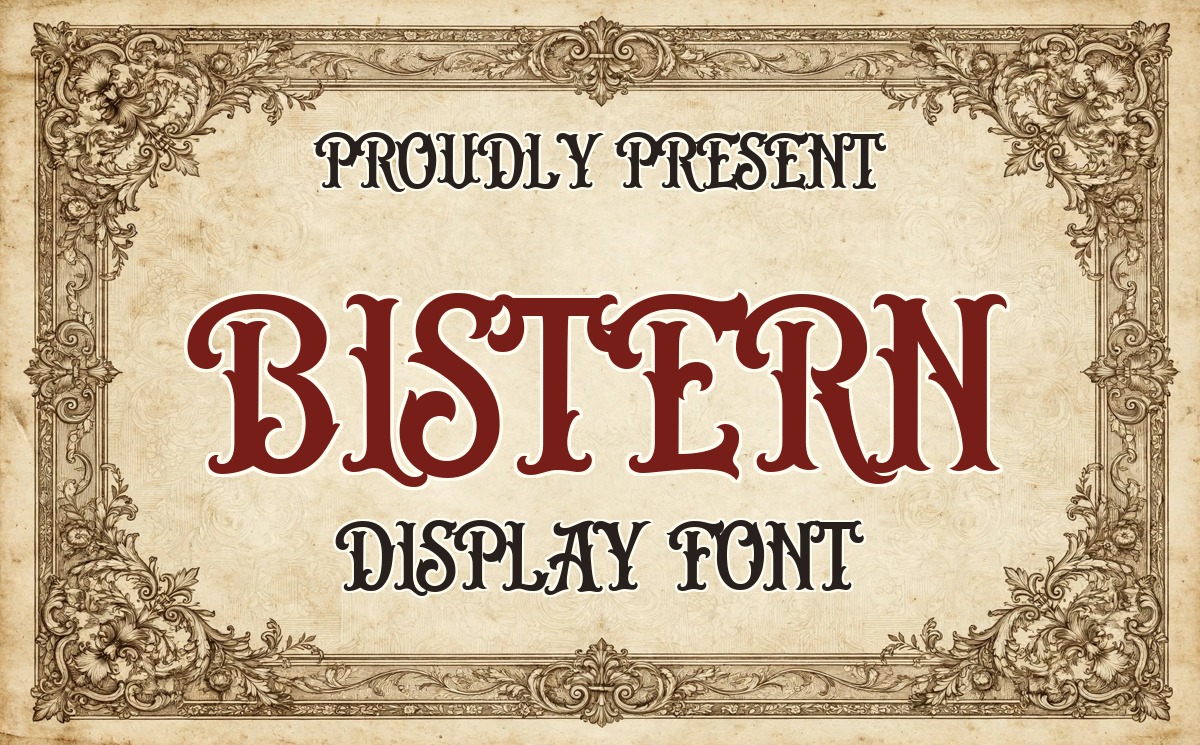 Font TH Bistern Việt Hóa – Vintage Cổ Điển Sang Trọng 1 Font TH Bistern Việt Hóa – chữ vintage cổ điển "Bistern Display Font"