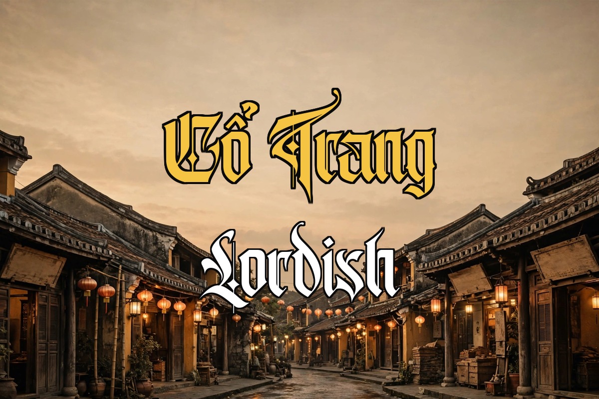 Font Lordish Việt Hóa – Gothic Cổ Trang Miễn Phí 4 Ảnh minh họa font Lordish Việt Hóa – Cổ Trang