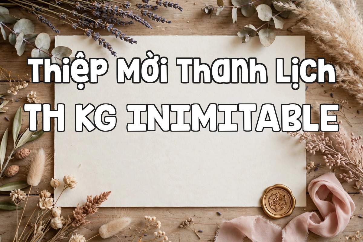 Font TH KG Inimitable Original Việt Hóa – Viết Tay Thanh Lịch Cho Thiệp Mời 4 Ảnh minh họa font TH KG Inimitable Original Việt Hóa cho thiệp mời thanh lịch