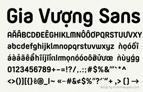 Font Gia Vượng Sans: Lựa Chọn Hoàn Hảo Cho Thiết Kế Hiện Đại