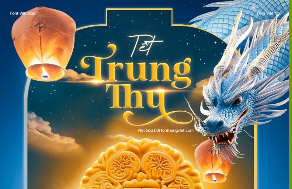 Tải Ngay Combo 2 – Font Việt Hóa Trung Thu 2025: Trọn Bộ Giải Pháp Typography Mùa Trăng 1 Để tạo ra những chiến dịch truyền thông và ấn phẩm thiết kế ấn tượng cho rằm tháng Tám, việc sở hữu một bộ sưu tập phông chữ đa dạng là điều kiện tiên quyết. Không cần phải mất thời gian tìm kiếm và thử nghiệm từng phông chữ đơn lẻ, Combo 2 – Font Việt hoá Trung thu 2025 mang đến cho bạn một "hệ sinh thái" typography hoàn chỉnh, giúp tối ưu hóa luồng công việc và thăng hoa ý tưởng.
