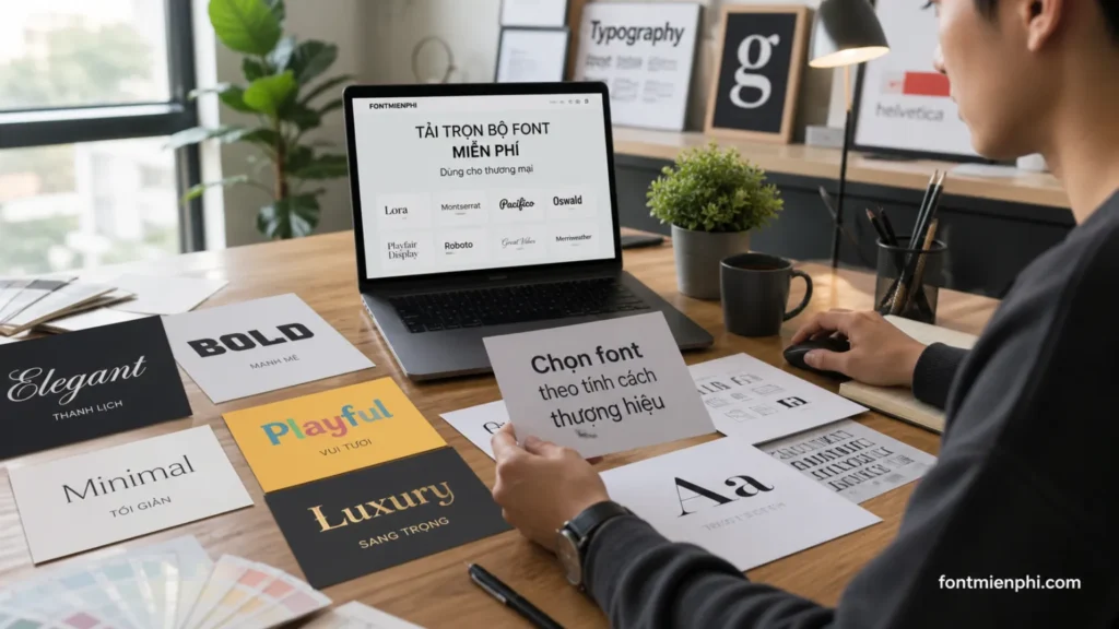 Tải Trọn Bộ 100+ Font Miễn Phí Đẹp Nhất Dùng Cho Thương Mại (Commercial Use) 2 Chọn font theo tính cách thương hiệu