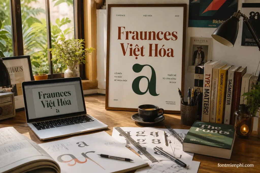 4. Fraunces Việt hóa: cổ điển, vui mắt và có độ nhận diện cao
