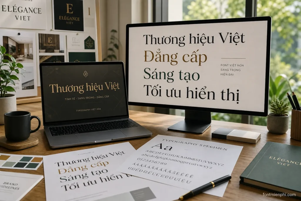 Khả năng hiển thị tiếng Việt có dấu là tiêu chí bắt buộc
