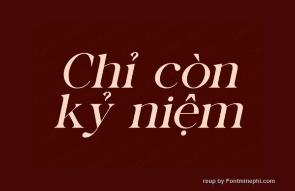 Font Việt hóa 1FTV VIP Ragille Italic