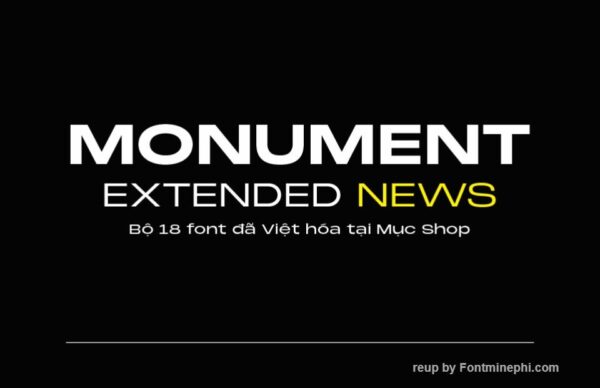 Font Việt hóa 1FTV VIP Monument Extended News