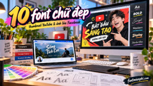 10 font chữ đẹp cho thumbnail YouTube và ảnh bìa Facebook