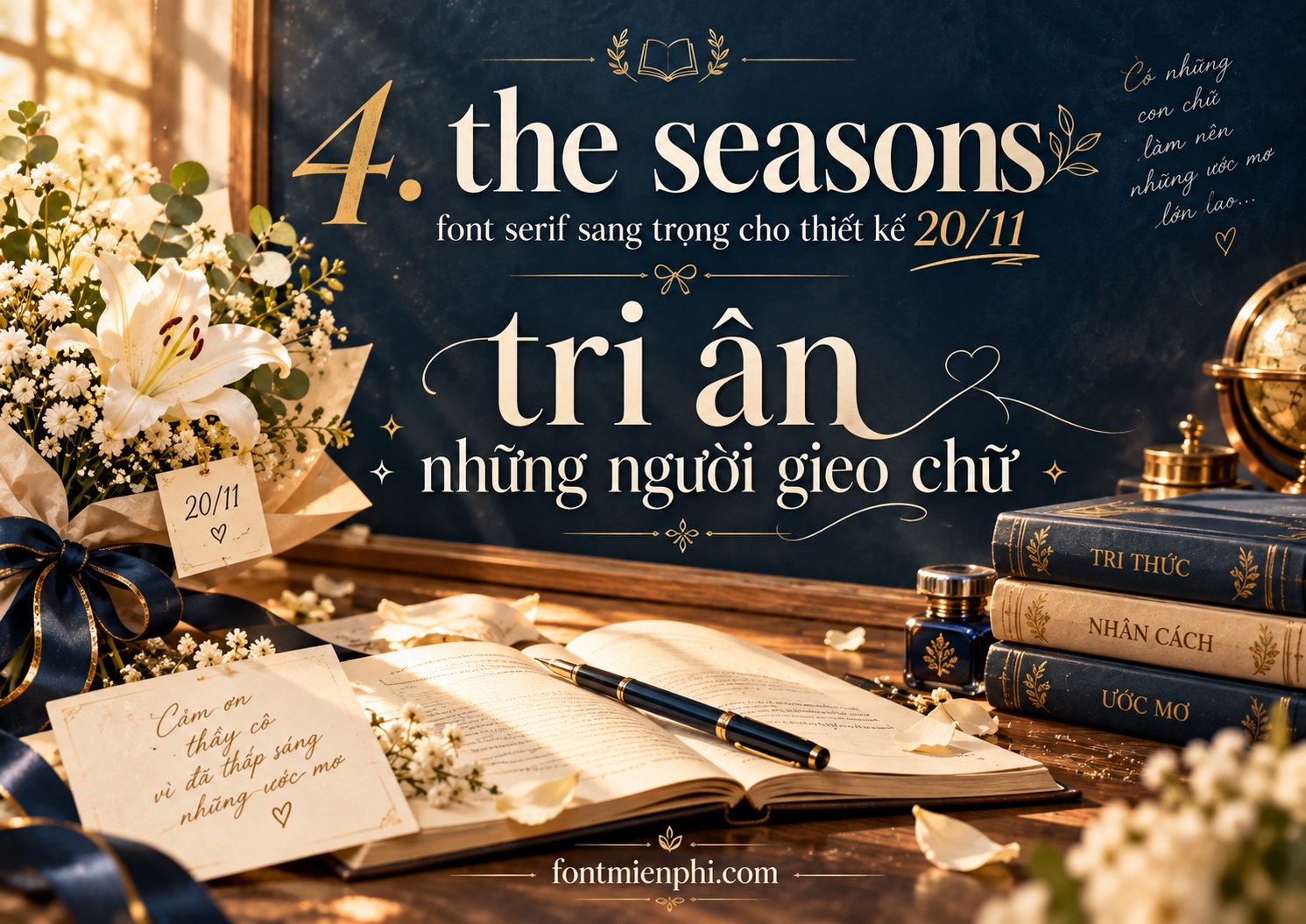 7 font chữ đẹp cho ngày nhà giáo Việt Nam 20/11