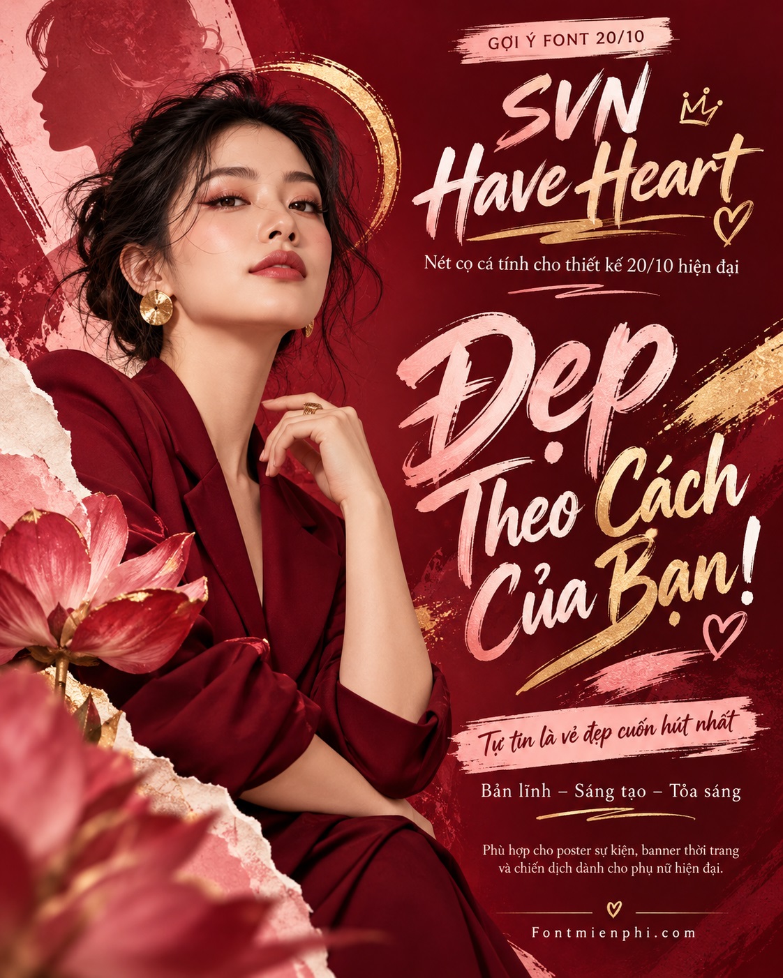 5 Font chữ Việt hóa đẹp cho ngày 20/10: Sang trọng và ấn tượng 7 5 Font chữ Việt hóa đẹp cho ngày 20/10