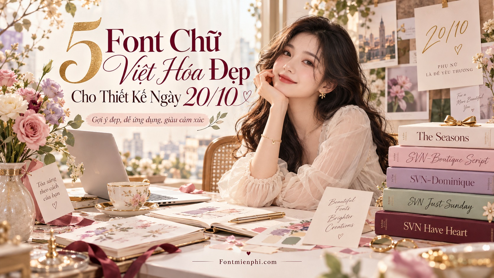 5 Font chữ Việt hóa đẹp cho ngày 20/10: Sang trọng và ấn tượng 8 5 Font chữ Việt hóa đẹp cho ngày 20/10
