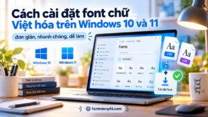 Cách cài đặt font chữ Việt hóa trên Windows 10 và 11
