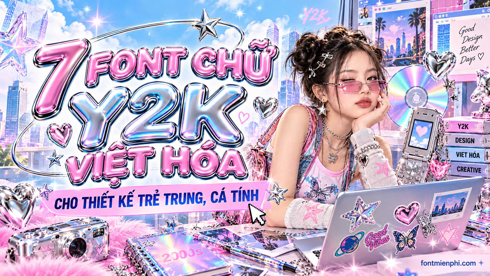 Top 7 font chữ Y2K Việt hóa cho thiết kế trẻ trung, cá tính 1 Top 7 font chữ Y2K Việt hóa cho thiết kế trẻ trung, cá tính