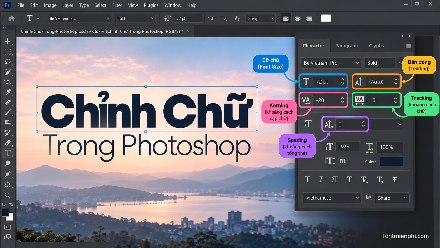 Cách thêm font chữ Việt hóa vào Photoshop chi tiết 8 Cách thêm font chữ Việt hóa vào Photoshop chi tiết