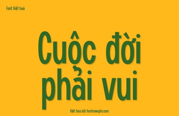 Font 1FTV VIP Gurdane Việt Hóa – Sans Nét Hẹp Đậm Mạnh Mẽ