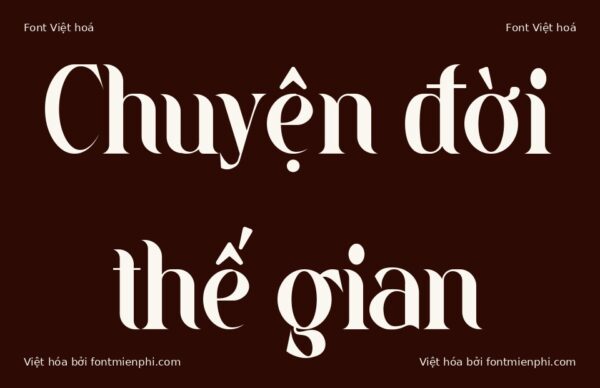 Font 1FTV VIP Marigold Việt Hóa – Serif Tương Phản Sang Trọng