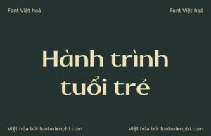 font 1ftv vip paleotich viet hoa ung dung