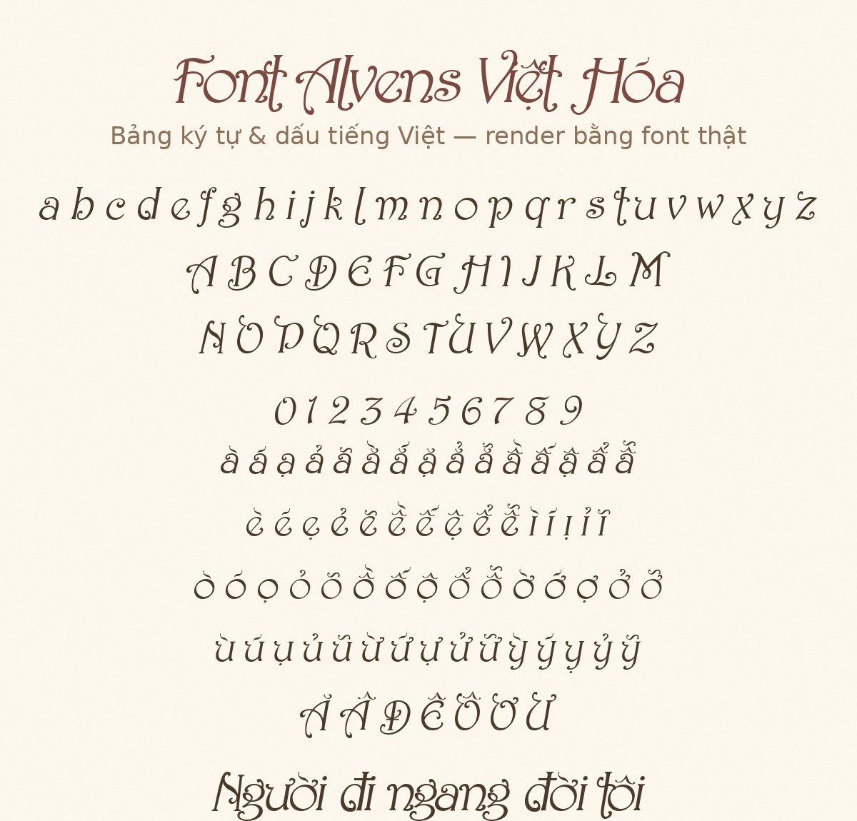 Font Alvens Việt Hóa Miễn Phí – Font Display Xinh Đẹp (307 Glyphs) 3 font alvens việt hóa miễn phí