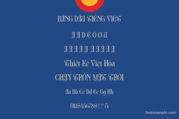 font appears việt hóa miễn phí - bảng dấu tiếng Việt