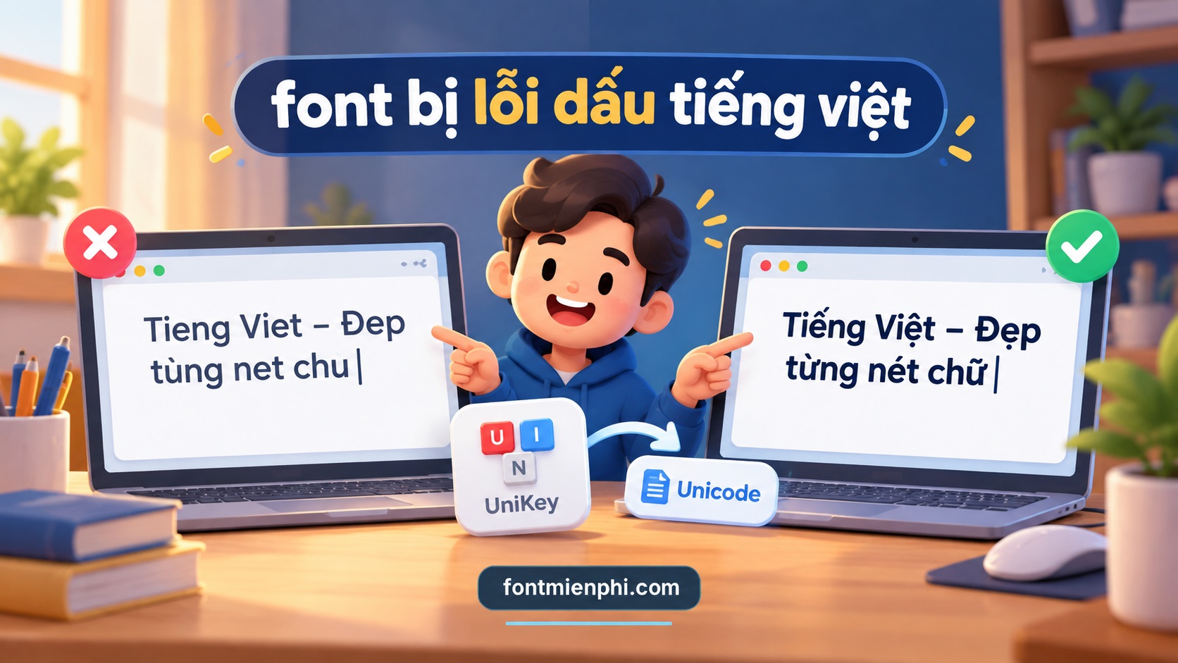 Cách cài đặt font chữ Việt hóa trên Windows 10 và 11