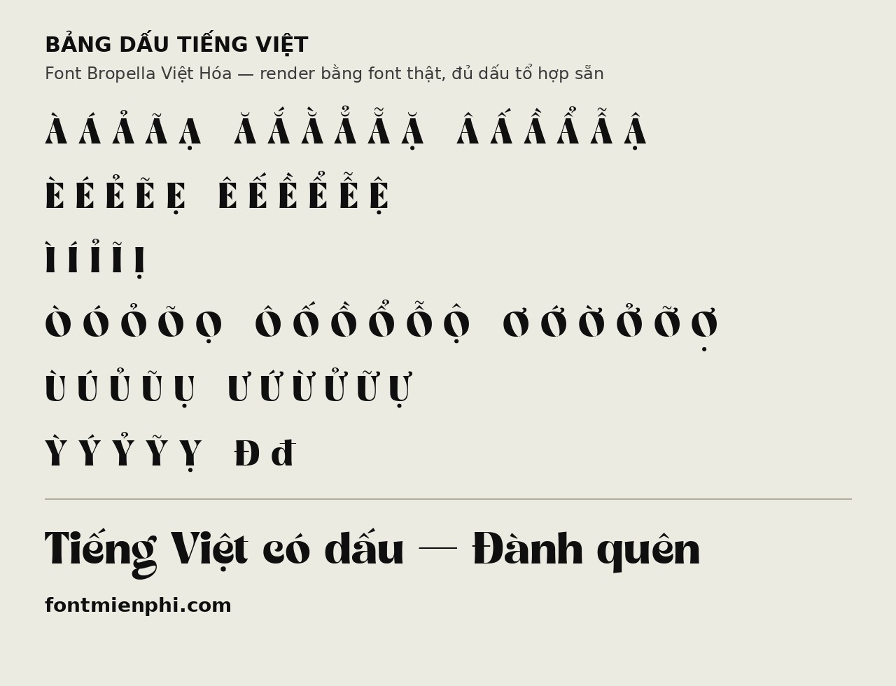 Font Bropella Việt Hóa Miễn Phí – bảng dấu tiếng Việt