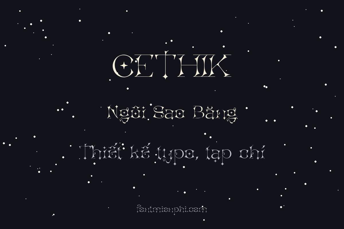 font Cethik Việt hóa