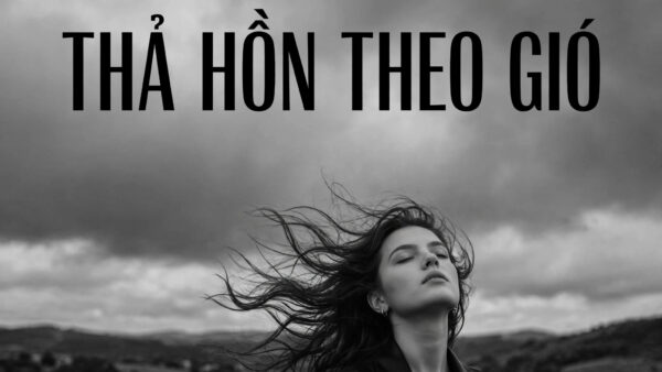 Font SVN-Le Murmure việt hóa – demo chữ "THẢ HỒN THEO GIÓ" với font chữ cao hẹp sang trọng