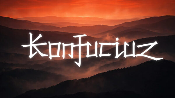Font SVN-Konfuciuz việt hóa – demo chữ "Konfuciuz" phong cách cổ trang Á Đông