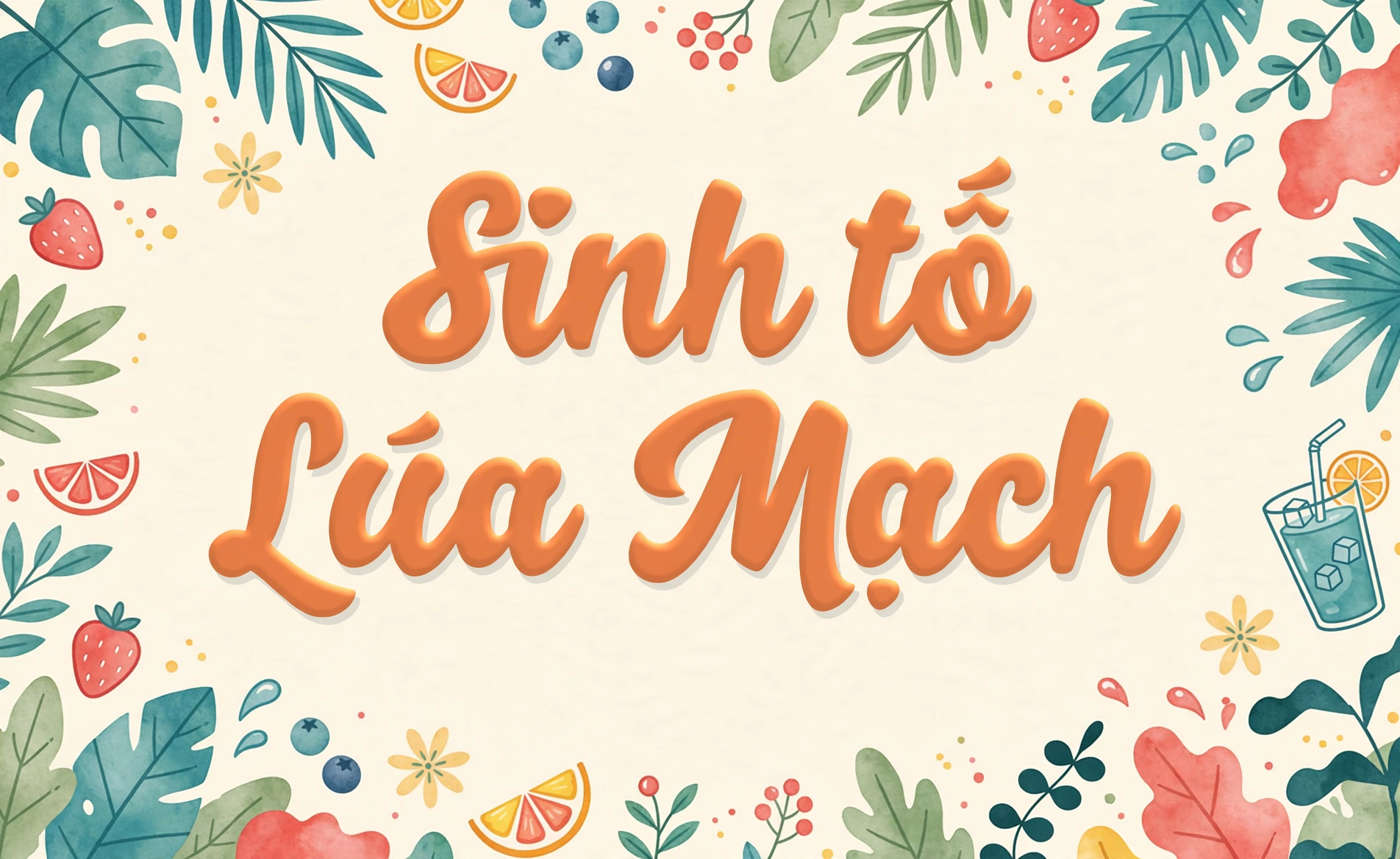 Font Hoạt Hình SVN-Salty Việt Hóa Miễn Phí 1 Font SVN-Salty việt hóa – demo chữ Sinh tố Lúa Mạch phong cách hoạt hình mũm mĩm