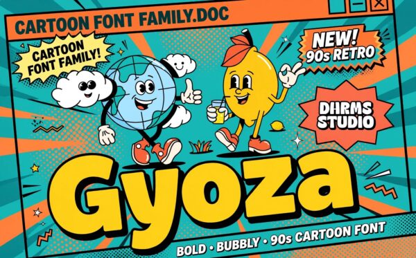 Font TH Gyoza việt hóa – demo chữ 'Gyoza'