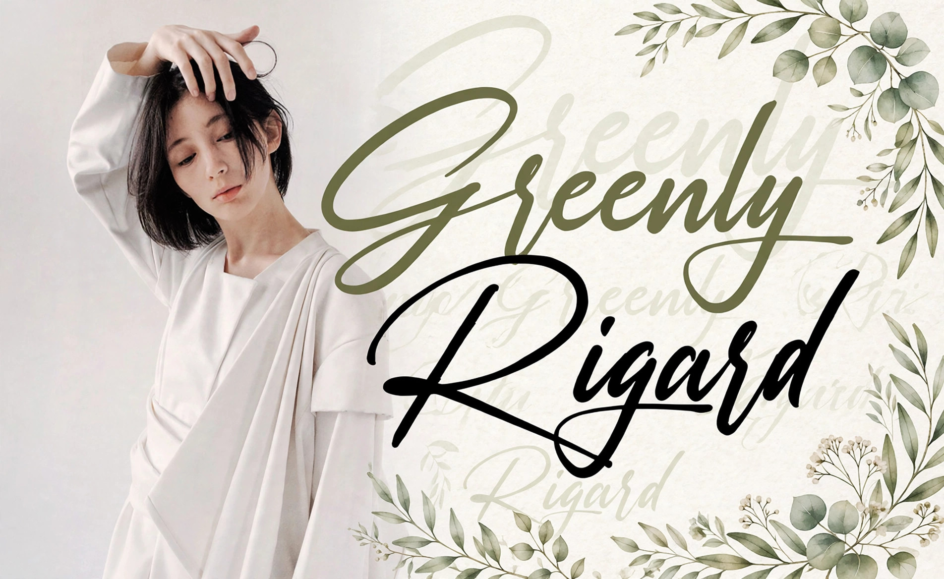 Font Chữ Ký SVN-Rosellinda Alyamore Việt Hóa Miễn Phí 1 Font SVN-Rosellinda Alyamore việt hóa – demo chữ “Greenly” và “Rigard”