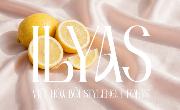 Font SVN-Ilyas việt hóa – demo chữ "ILYAS"