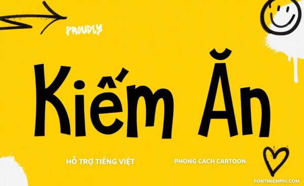 Font KG She Persisted việt hóa – thumbnail poster cartoon chữ Kiếm Ăn