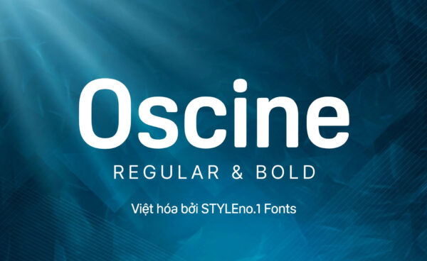 Font SVN-OscineBold cứng cáp hiện đại việt hóa miễn phí