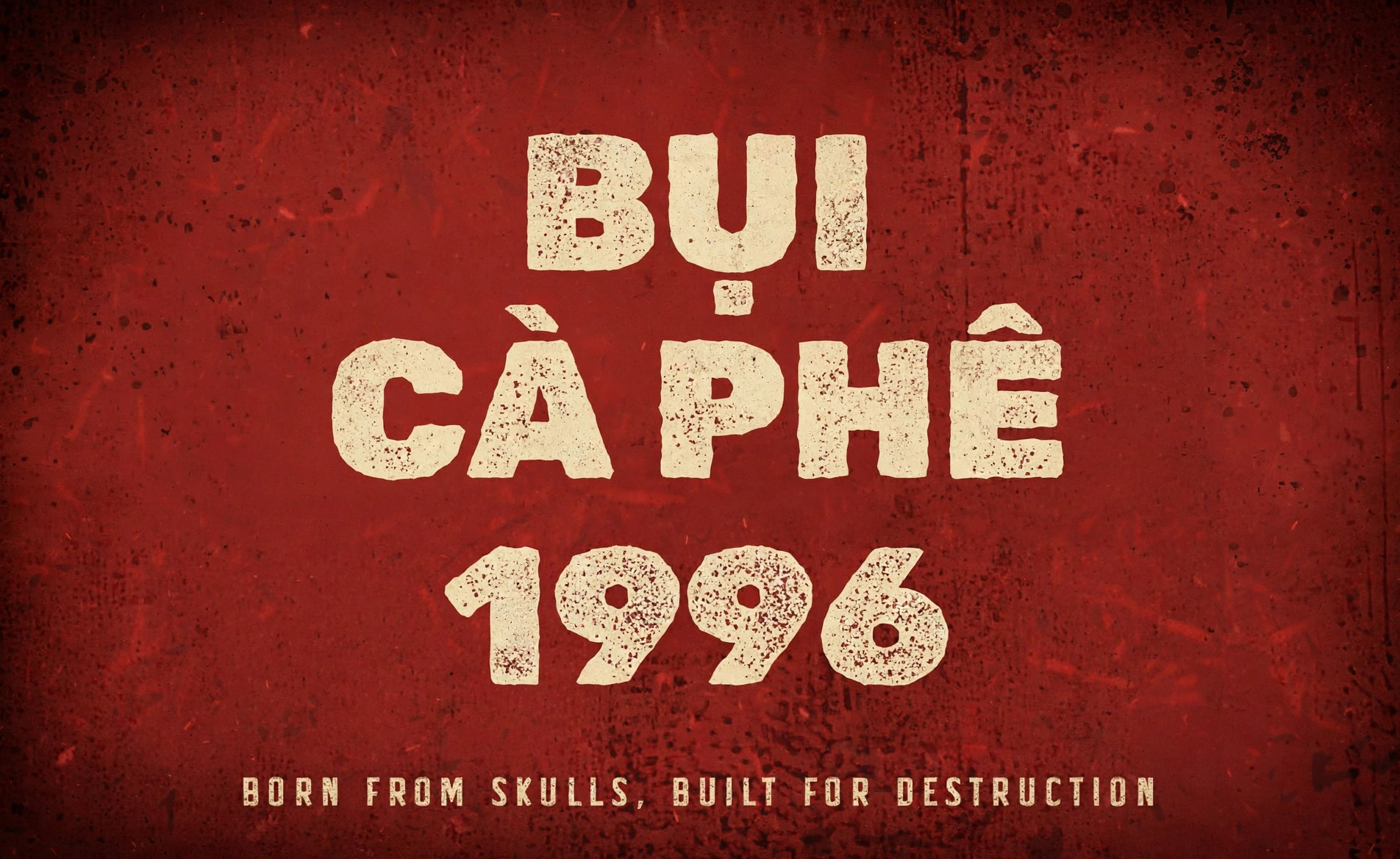 Font Vintage SVN-Rubik Dirt Việt Hóa Miễn Phí 1 Font chữ vintage SVN-Rubik Dirt đã việt hóa, chữ BỤI CÀ PHÊ 1996 phong cách retro bụi bặm
