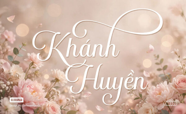 Font SVN-Santillana Daughter việt hóa – demo chữ "Khánh Huyền"