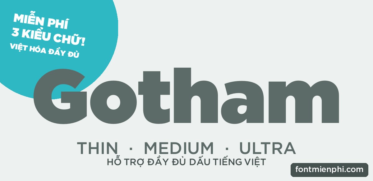 Font iCiel Gotham Việt Hóa Miễn Phí – Sans Serif Hình Học Đậm Chất Mỹ Cho Logo, Poster & Thương Hiệu 2 font iciel gotham việt hóa miễn phí