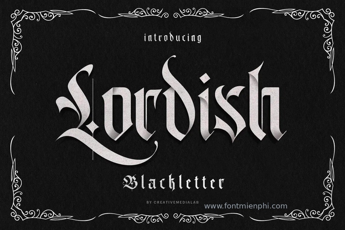 Font Lordish Việt Hóa Miễn Phí – Font Blackletter Cổ Điển Cho Tattoo 2 font lordish việt hóa miễn phí