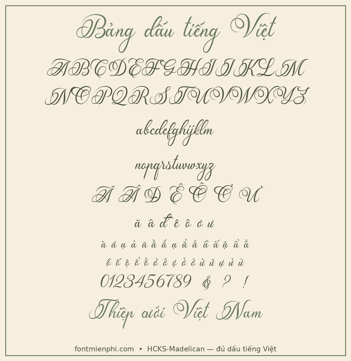 Font Madelican Calligraphy Việt Hóa Miễn Phí – Thư Pháp Viết Tay Lãng Mạn Cho Thiệp Cưới, Bìa Sách & Thương Hiệu 3 font madelican calligraphy việt hóa miễn phí